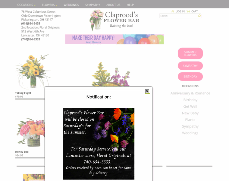 Claproods-florist.com thumbnail