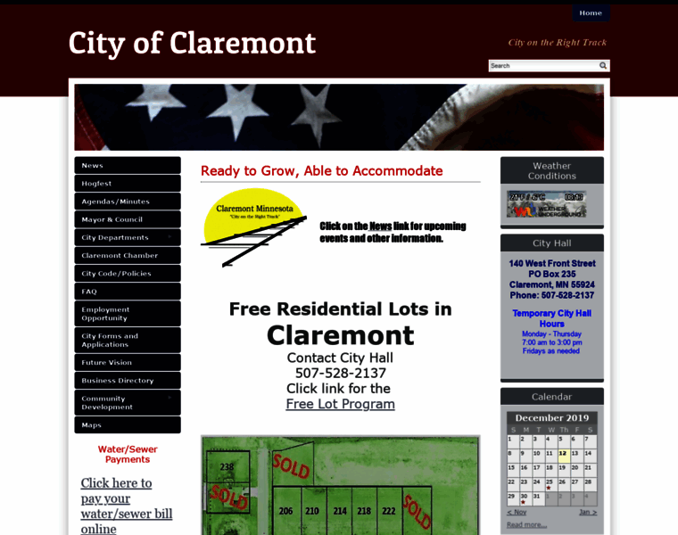 Claremontmn.com thumbnail