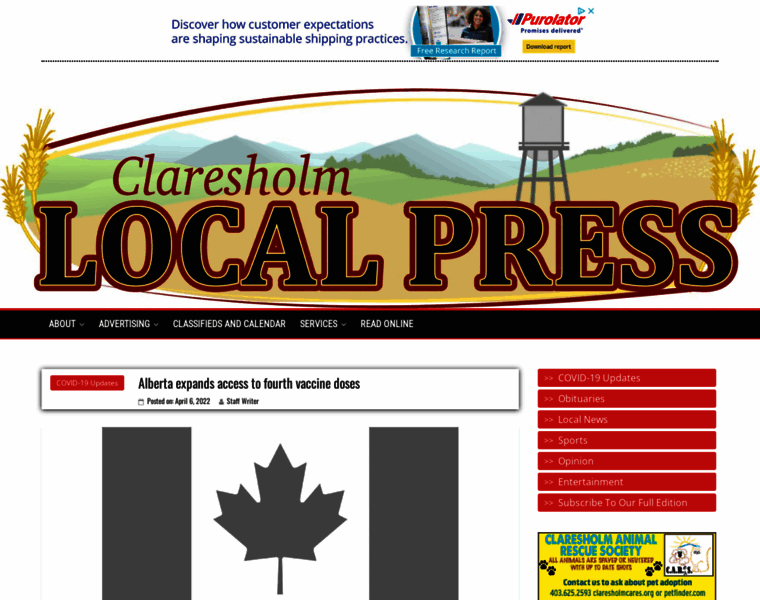 Claresholmlocalpress.ca thumbnail