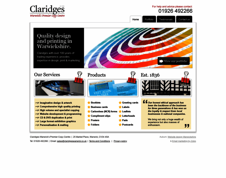 Claridgeswarwick.co.uk thumbnail