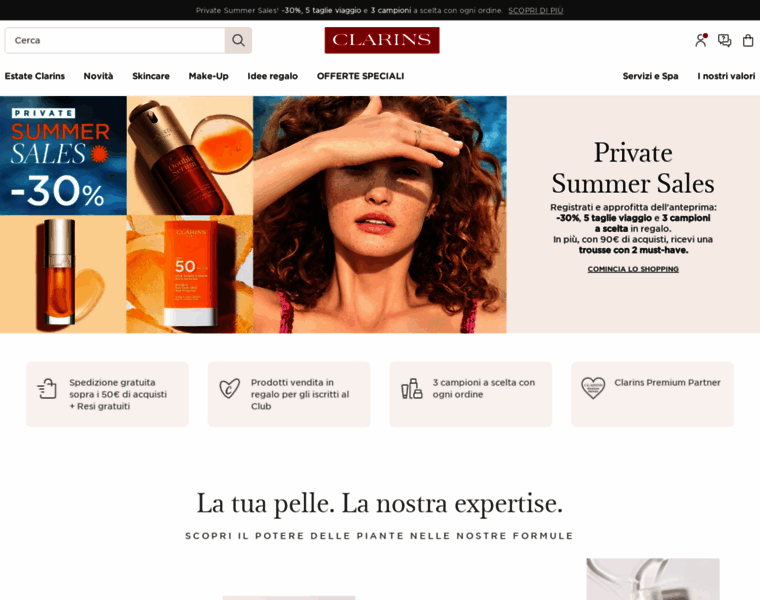 Clarins.it thumbnail