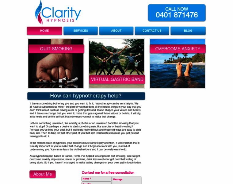 Clarityhypnosis.com.au thumbnail