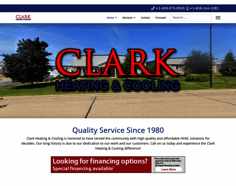 Clark-heating.com thumbnail