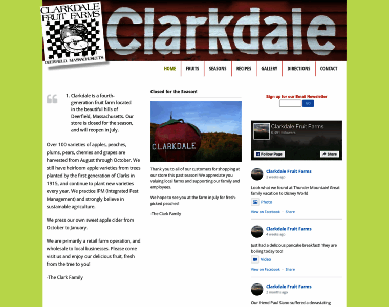 Clarkdalefruitfarms.com thumbnail