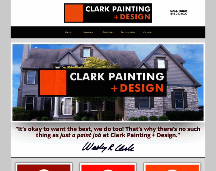 Clarkpaintingdsm.com thumbnail