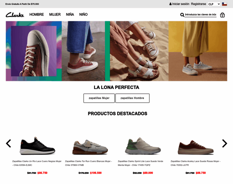 Clarks-chile.com thumbnail