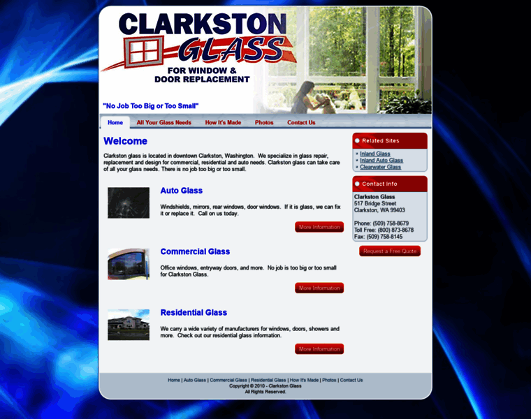 Clarkstonglass.com thumbnail