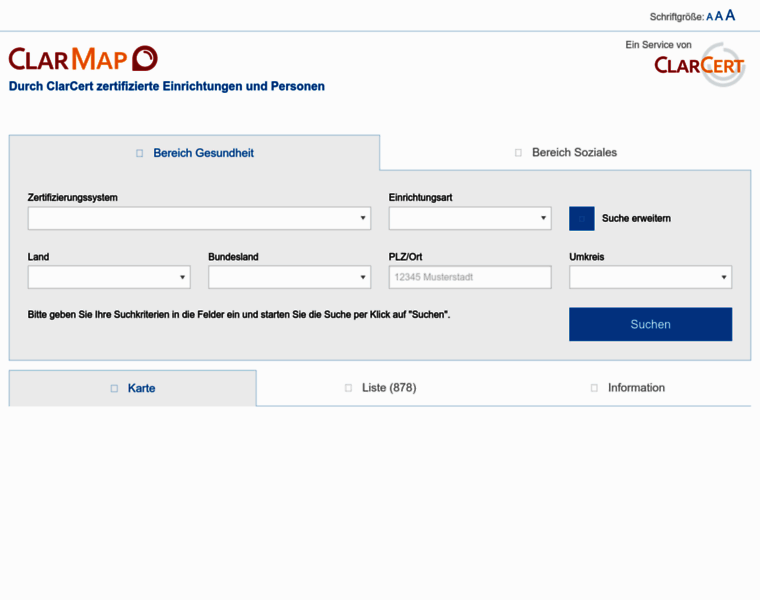 Clarmap.com thumbnail