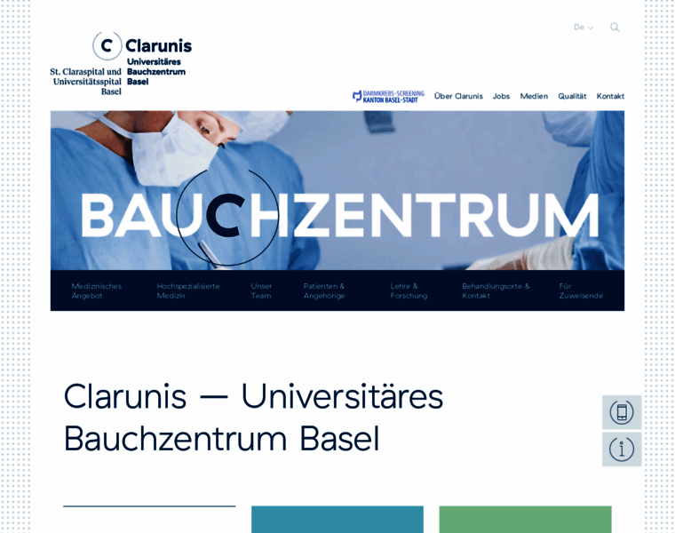 Clarunis.ch thumbnail