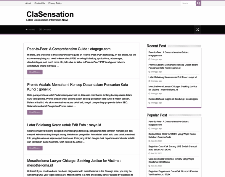 Clasensation.com thumbnail