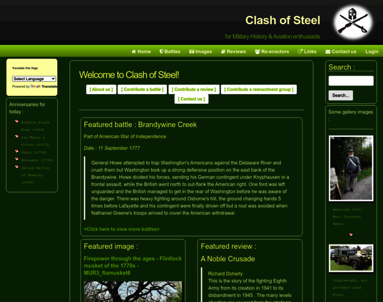 Clash-of-steel.co.uk thumbnail