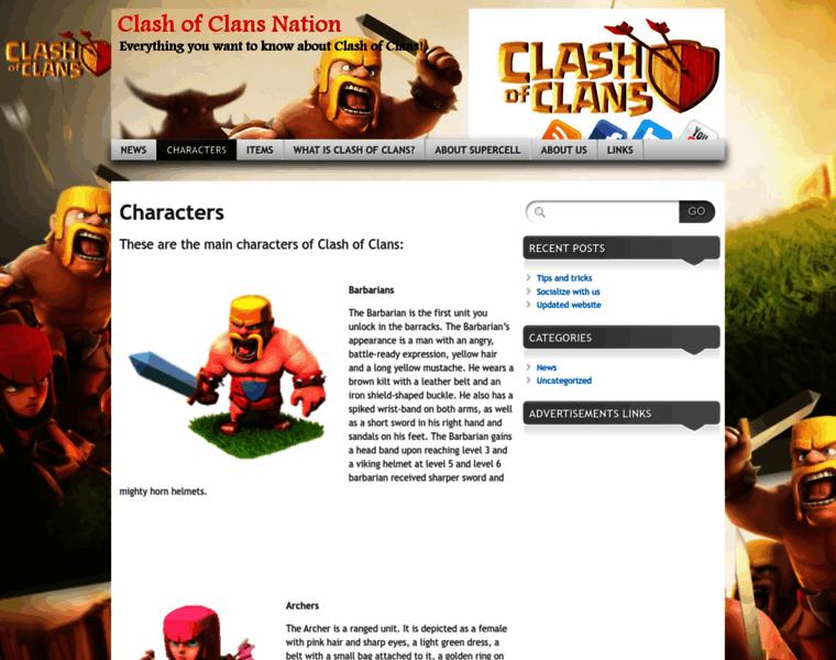 Clashofclansnation.com thumbnail
