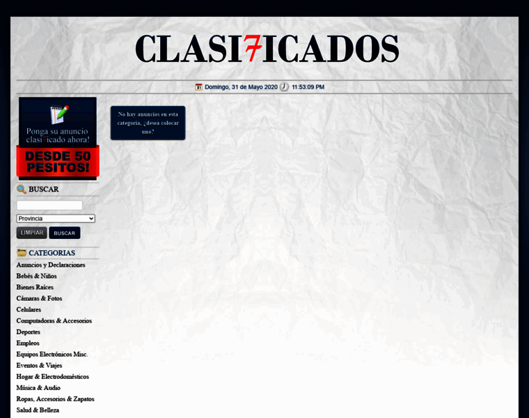 Clasi7icados.com thumbnail