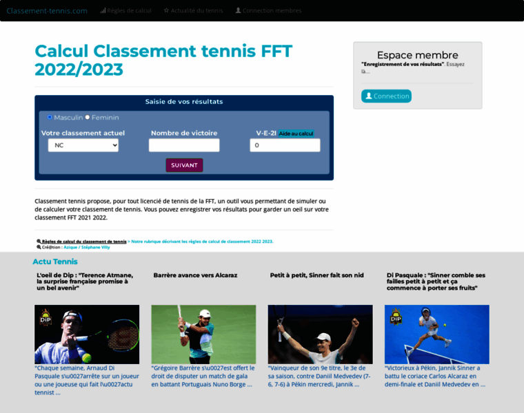 Classement-tennis.com thumbnail