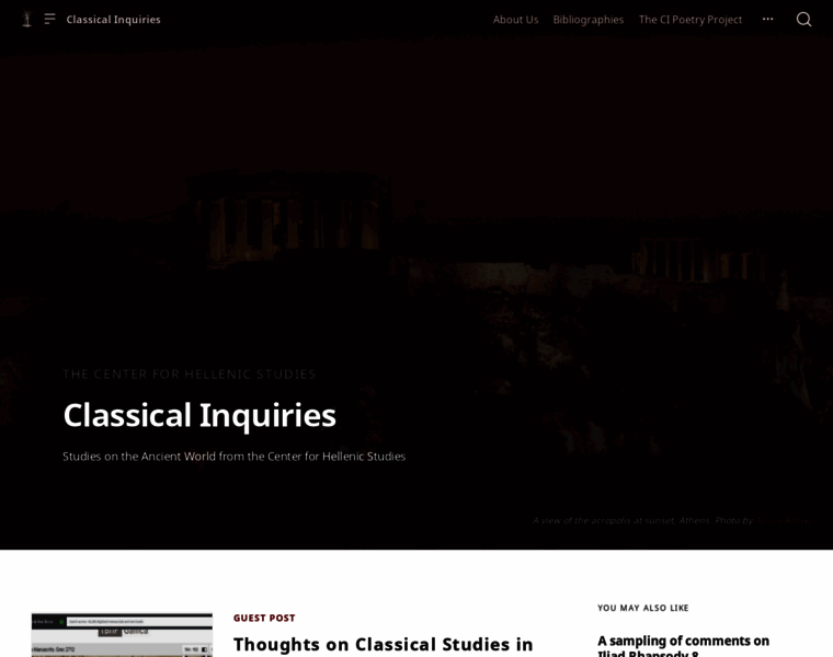 Classical-inquiries.chs.harvard.edu thumbnail
