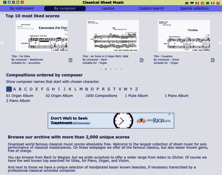 Classical-sheet-music.eu thumbnail