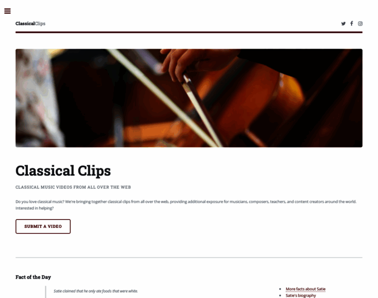 Classicalclips.com thumbnail