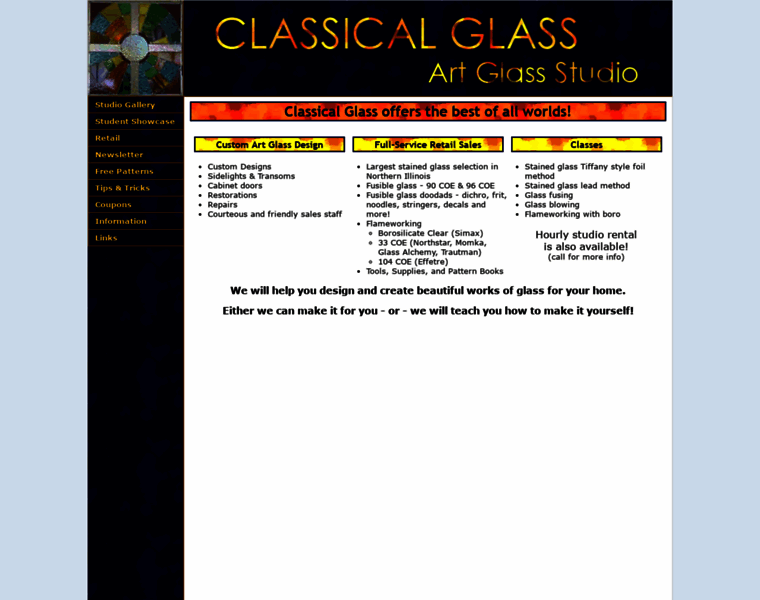 Classicalglass.net thumbnail