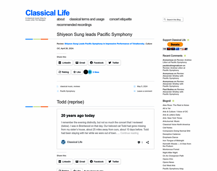 Classicallife.net thumbnail