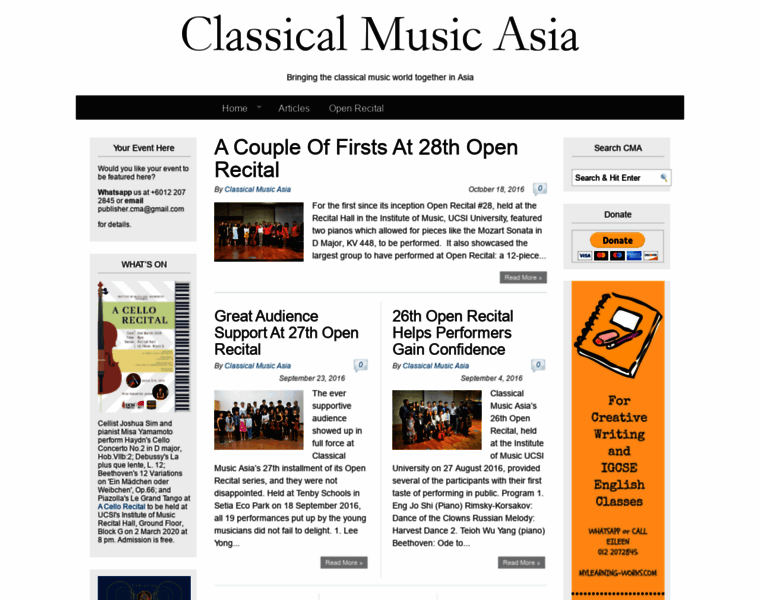 Classicalmusicasia.com thumbnail