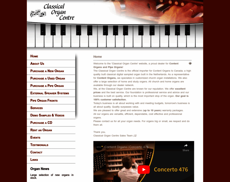 Classicalorgan.ca thumbnail