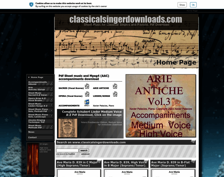 Classicalsingerdownloads.com thumbnail