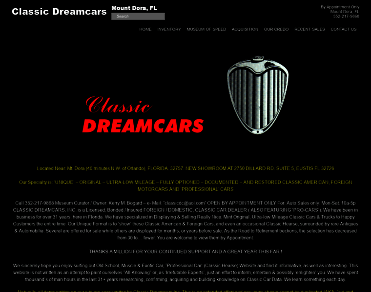 Classicdreamcars.com thumbnail