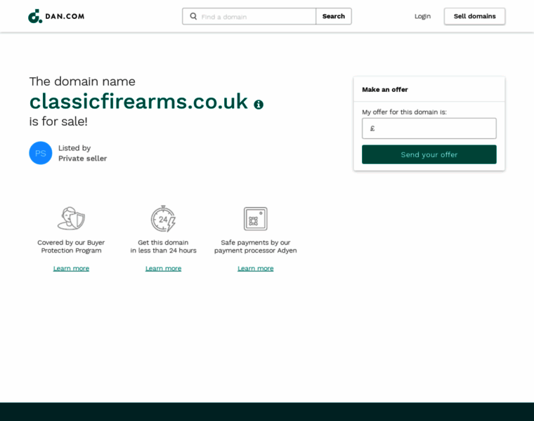 Classicfirearms.co.uk thumbnail