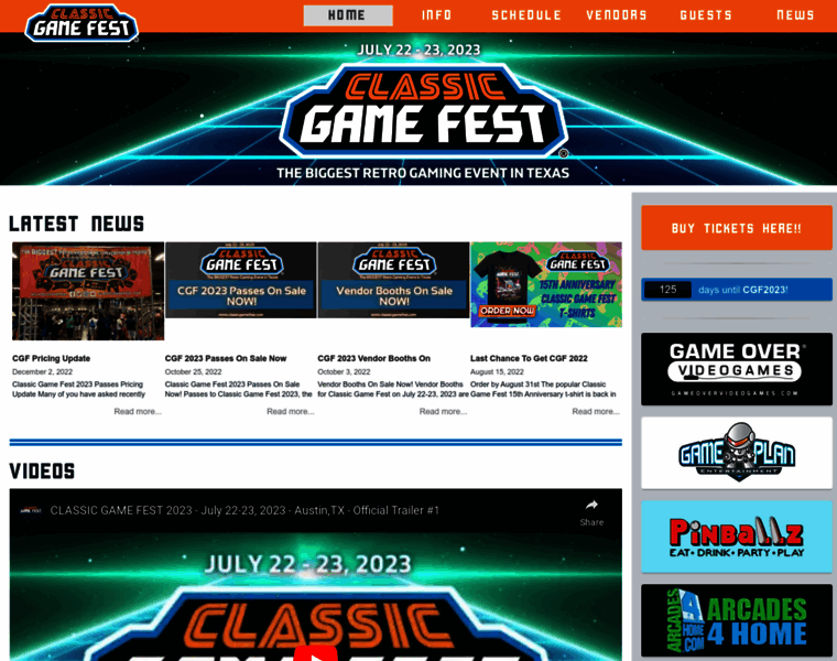 Classicgamefest.com thumbnail