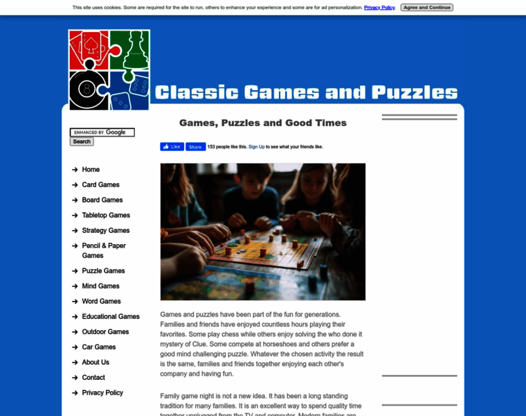 Classicgamesandpuzzles.com thumbnail