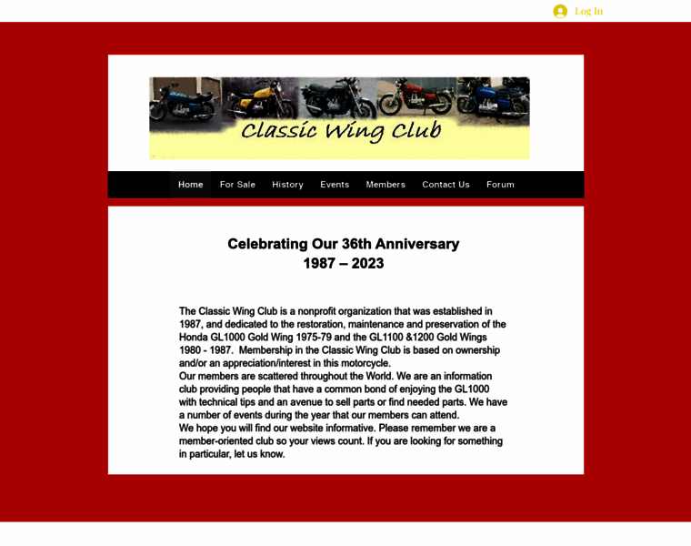 Classicwingclub.org thumbnail