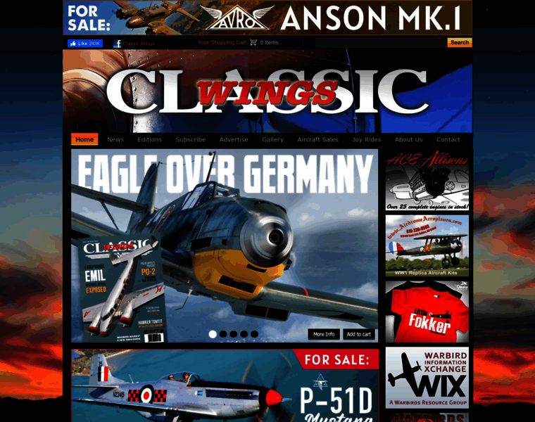 Classicwings.com thumbnail