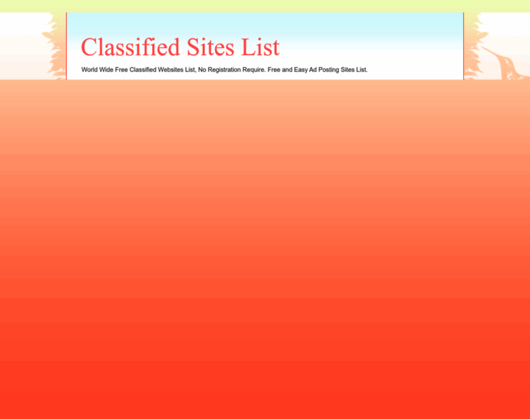 Classifedsiteslist.blogspot.in thumbnail