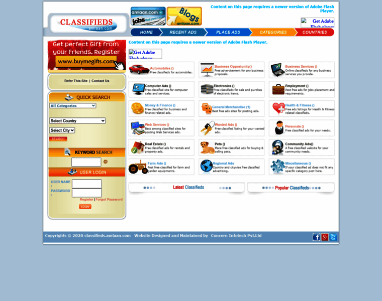 Classifieds.amlaan.com thumbnail