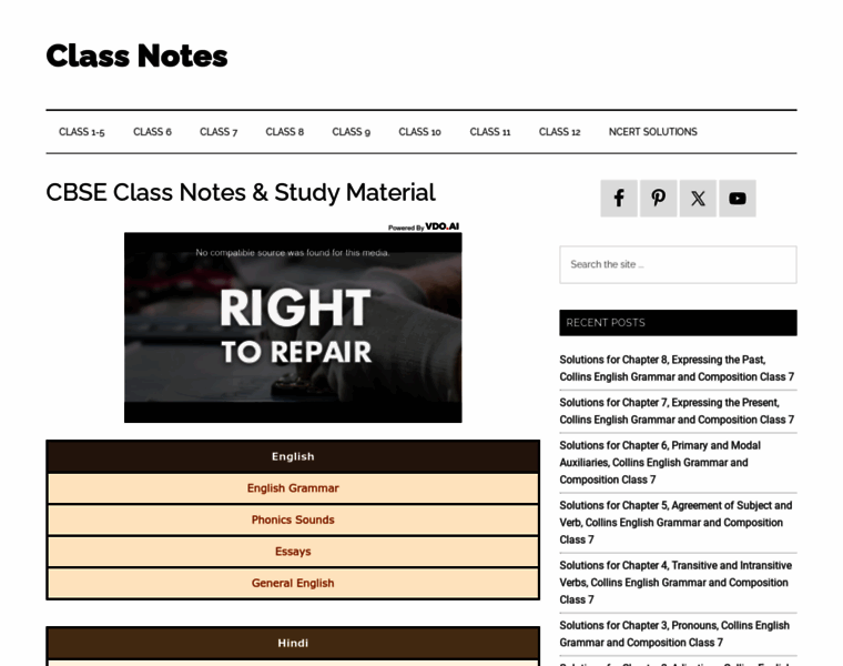 Classnotes.org.in thumbnail