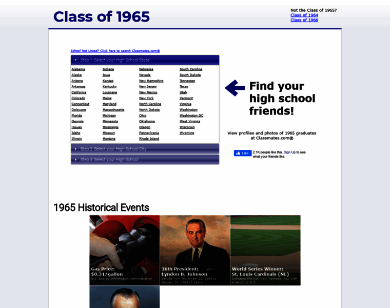 Classof1965.net thumbnail