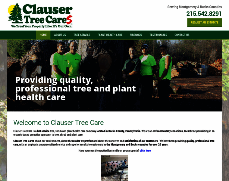 Clausertreeservice.com thumbnail