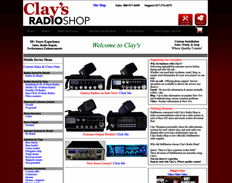 Claysradioshop.com thumbnail