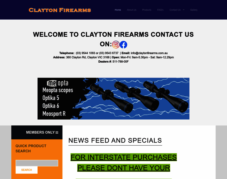 Claytonfirearms.com.au thumbnail