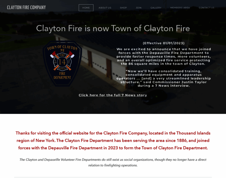Claytonfiredepartment.org thumbnail
