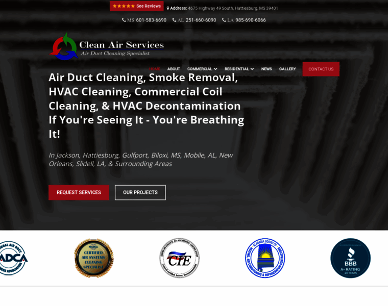 Clean-airservices.com thumbnail