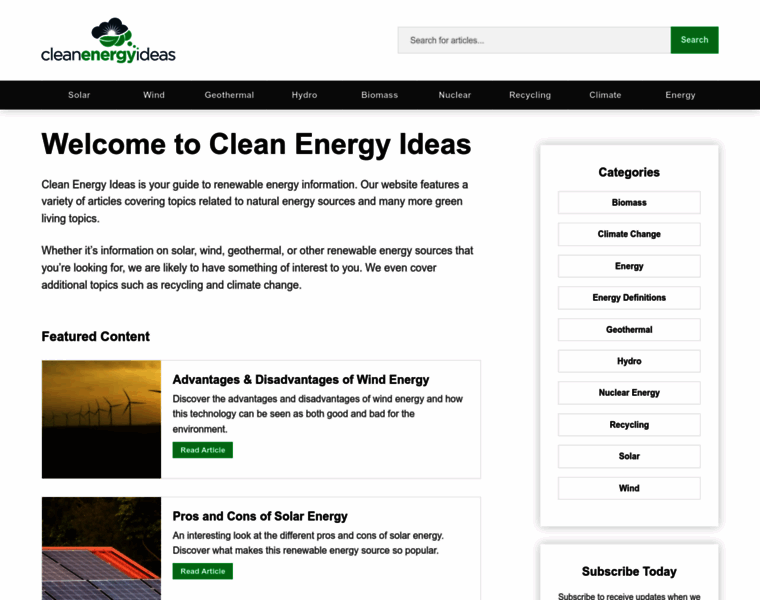 Clean-energy-ideas.com thumbnail