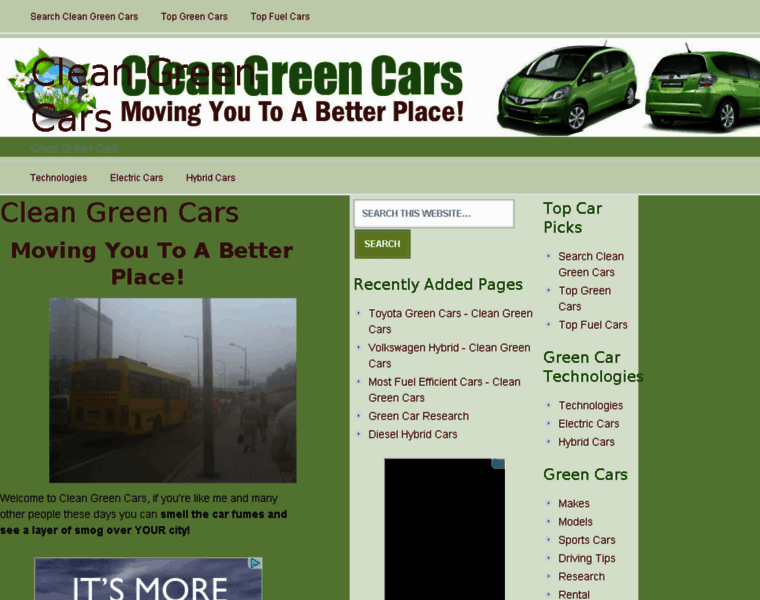 Clean-greencars.com thumbnail