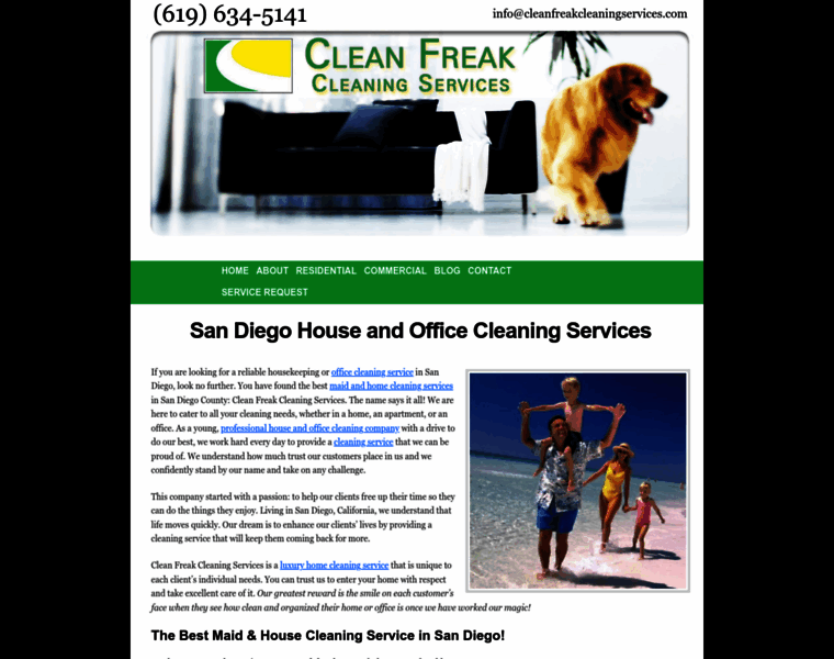 Cleanfreakcleaningservices.com thumbnail