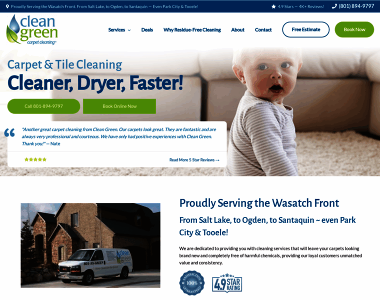 Cleangreencarpetcleaning.com thumbnail
