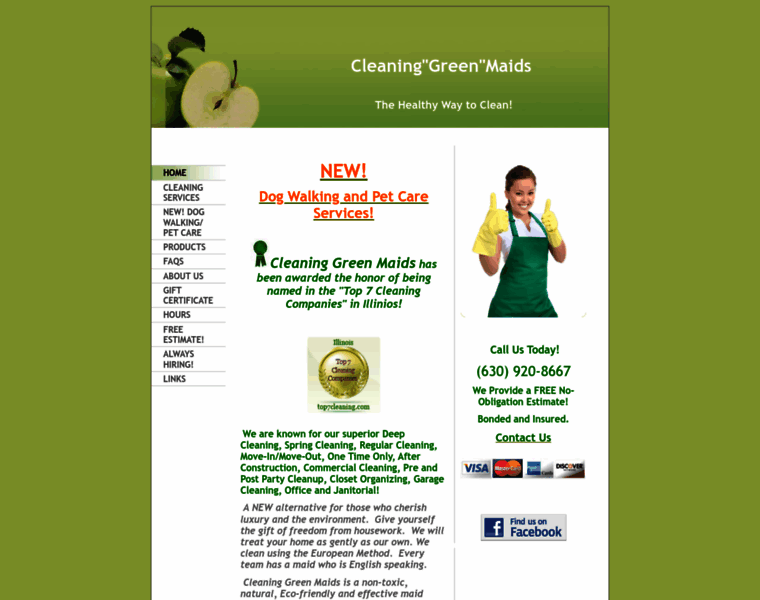 Cleaninggreenmaids.com thumbnail