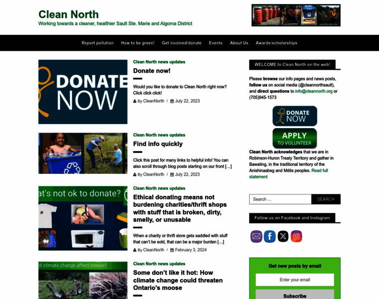Cleannorth.org thumbnail