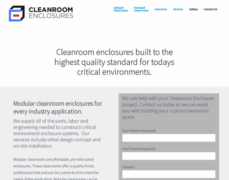 Cleanroomenclosures.com thumbnail
