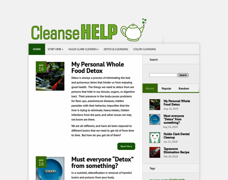 Cleansehelp.com thumbnail