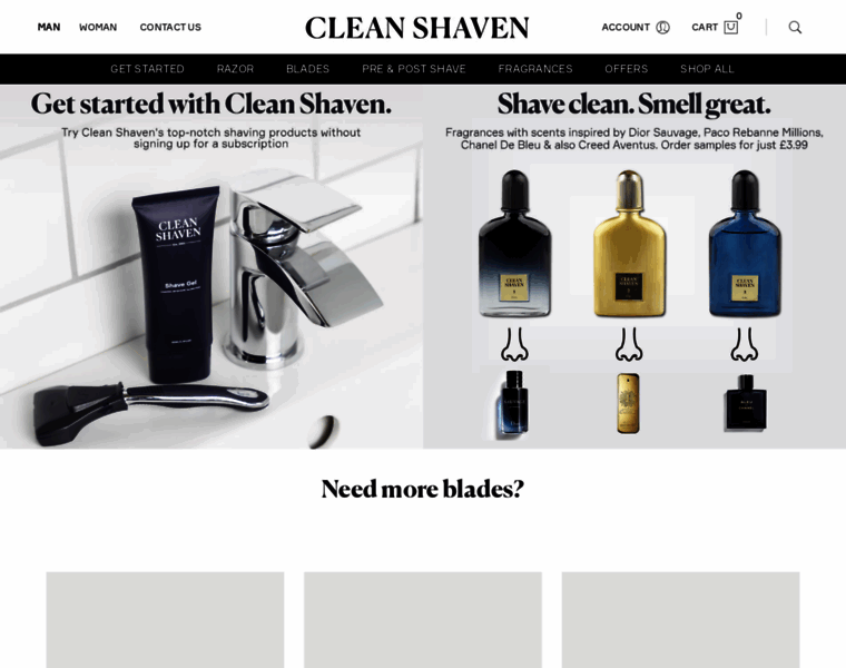 Cleanshaven.co.uk thumbnail